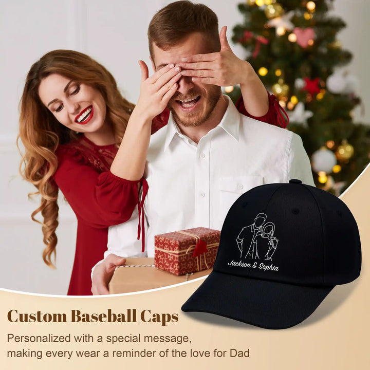 Easycosy Custom Baseball Cap Fathers Day Hats（Made in USA）