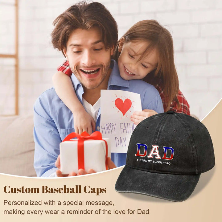 Easycosy Custom Baseball Cap Men Gifts for Dad（Made in USA）