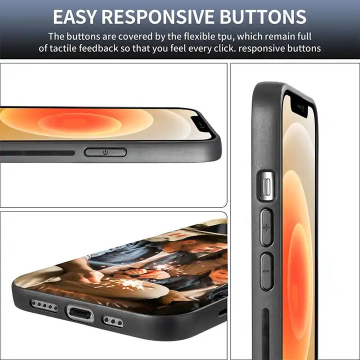 Custom Full Photo Text iPhone Case