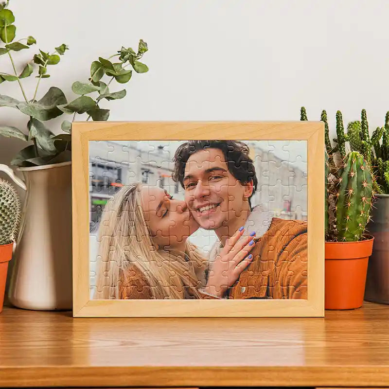 Custom Photo Puzzle Valentine's Day Gifts 70 Pieces(12x20cm)