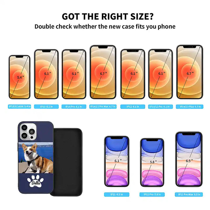 Custom Photo Text With Icon iPhone Case