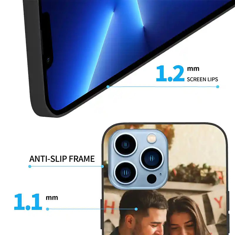 Custom Full Photo Text iPhone Case