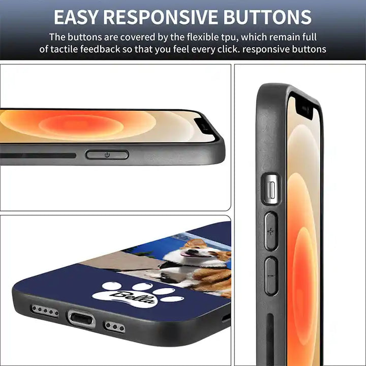 Custom Photo Text With Icon iPhone Case