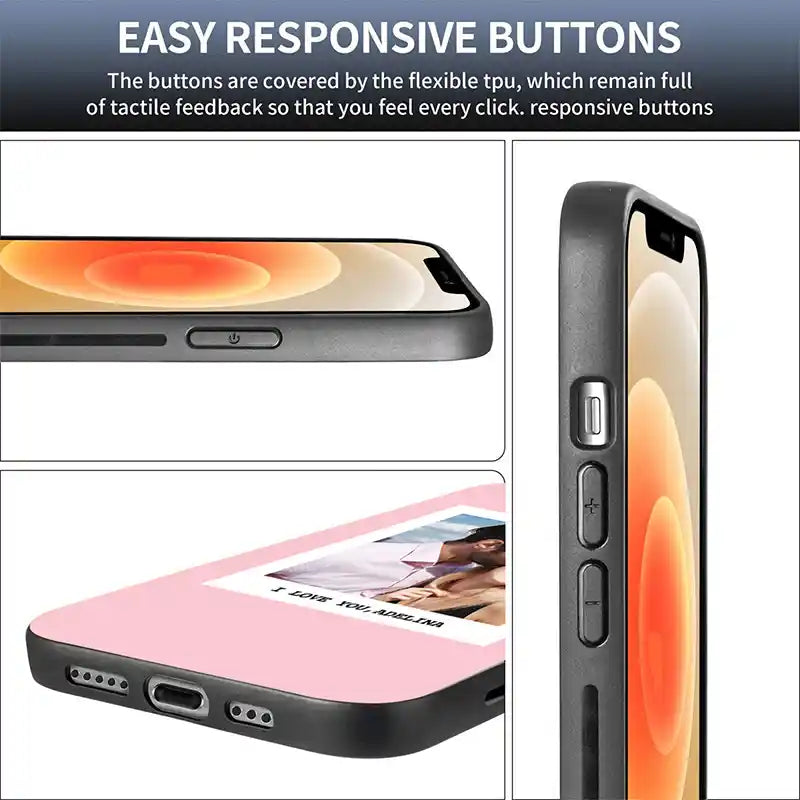 Custom Photo Text iPhone Case