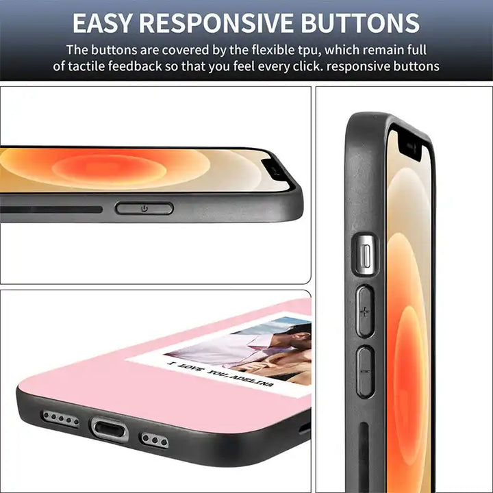 Custom Photo Text iPhone Case