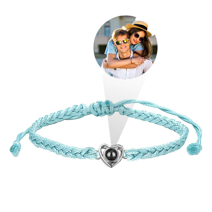 Customized Personalized Photo Heart Bracelet
