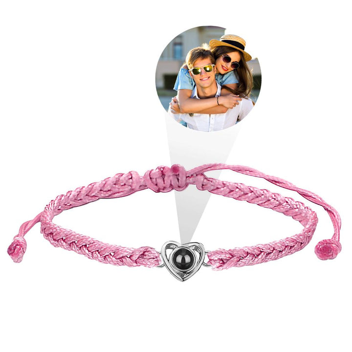 Customized Personalized Photo Heart Bracelet